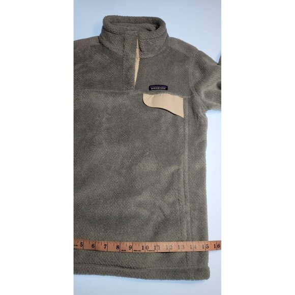 PATAGONIA Snap-T Polartec Fleece Pullover Gray/Pink Pockets Size XS - Picture 15 of 15